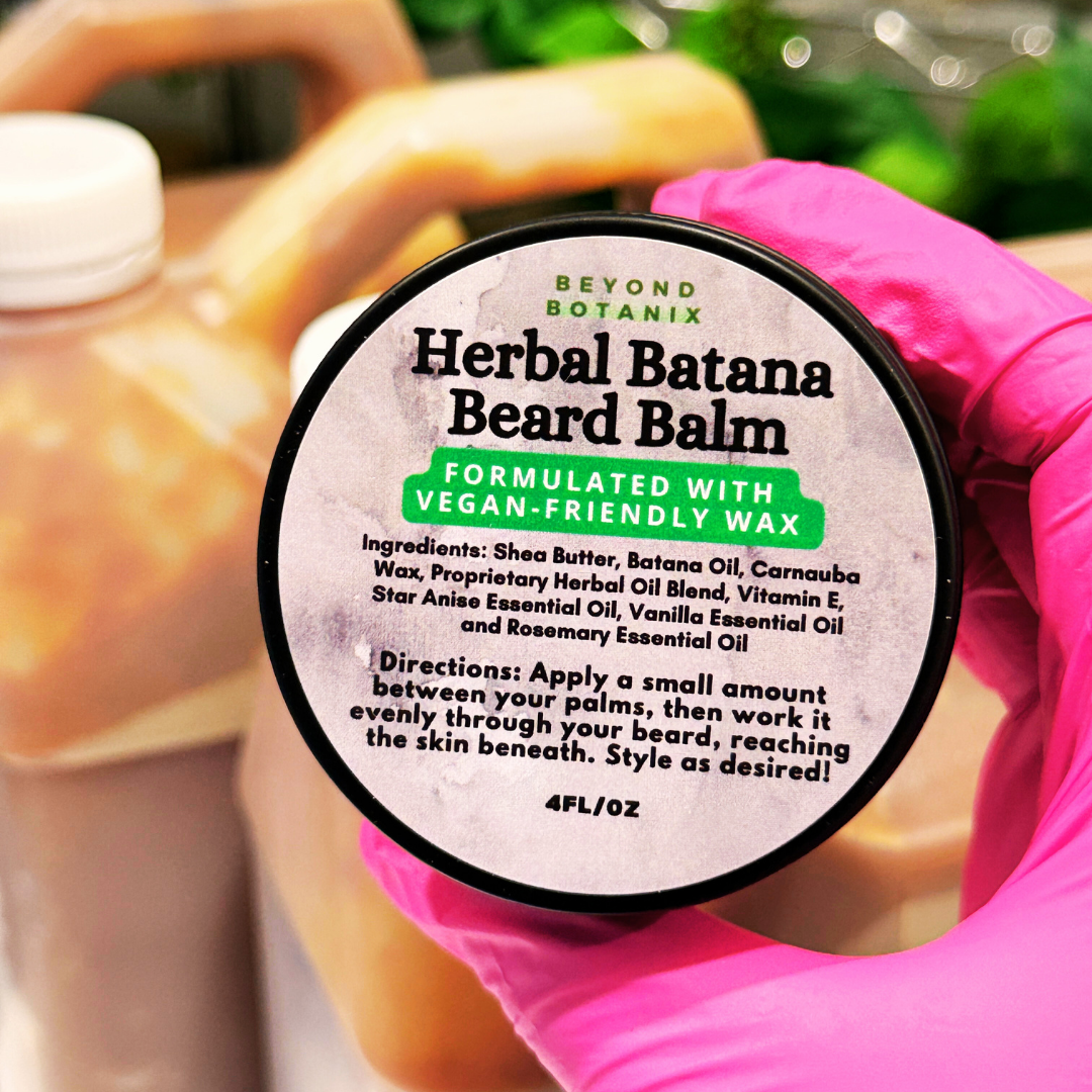 ***NEW*** Herbal Batana Beard Balm (4oz Jar)