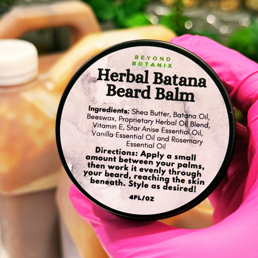 Herbal Batana Beard Balm (4oz Jar)
