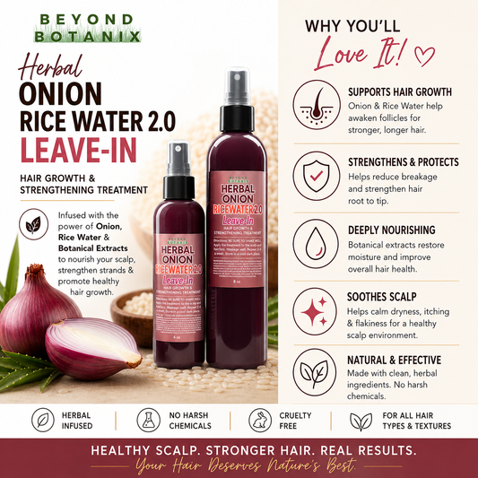 Fermented Herbal Onion Rice Water 2.0 (Leave-In Treatment)