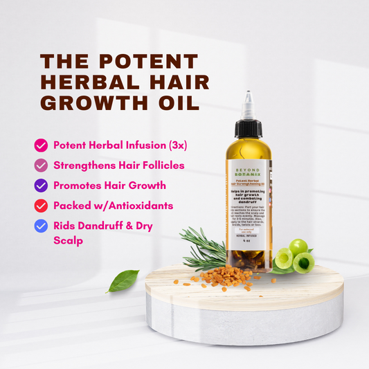 The Potent Herbal Hair Growth Oil (Ayurvedic & Chinese Herbs)