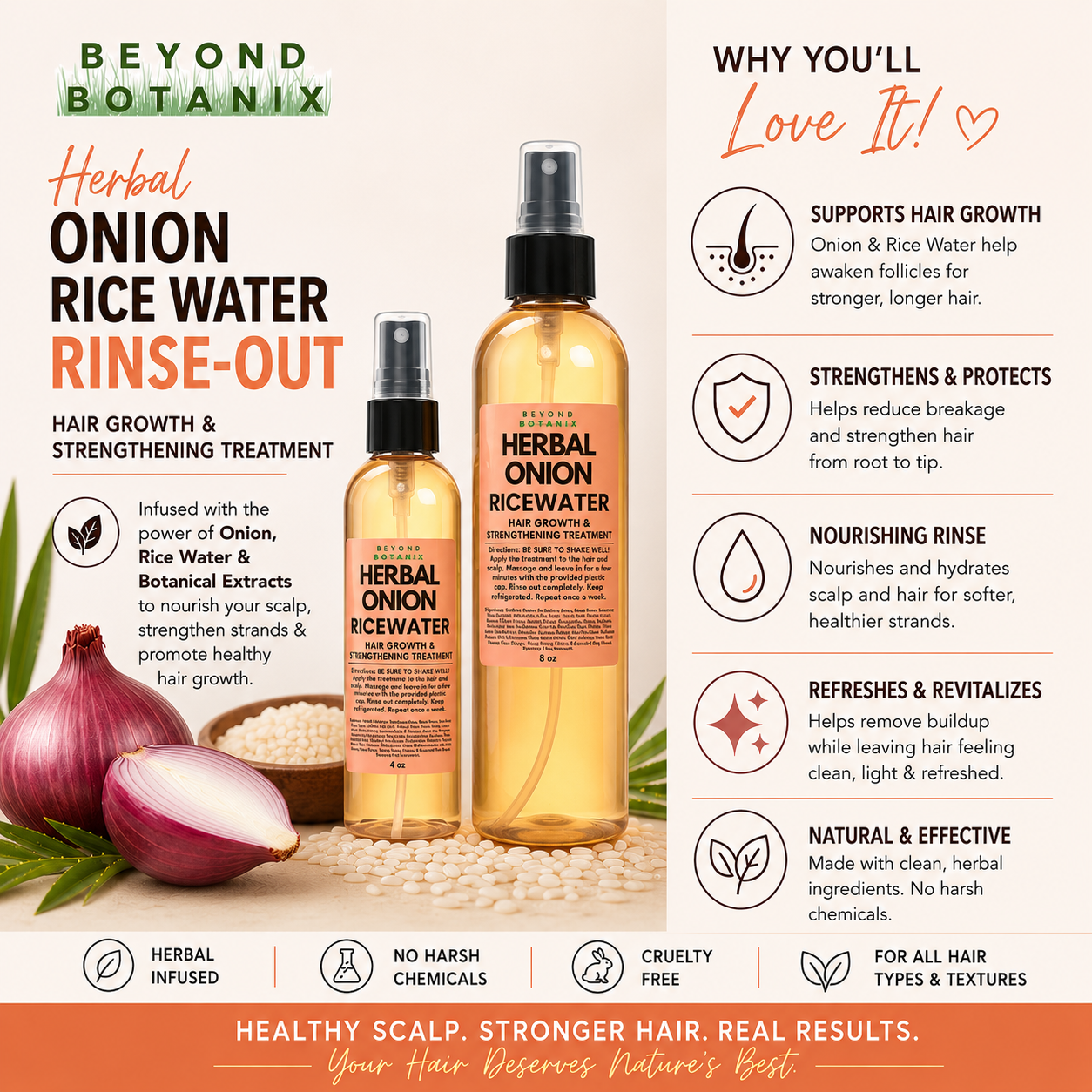 THE VIRAL Fermented Herbal Onion Rice Water Treatment (Rinse Out)