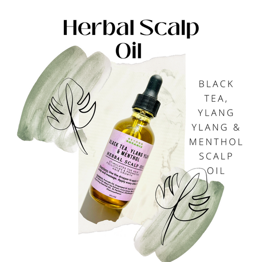 Black Tea, Ylang Ylang & Menthol Herbal Scalp Oil