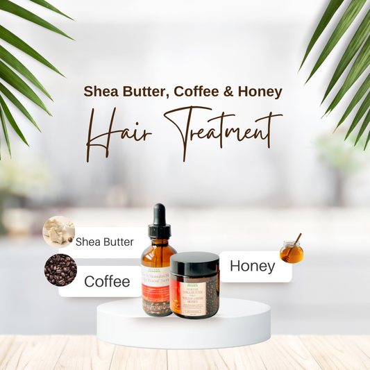 The Intense Moisture, Hydration & Hair Growth DUO (Coffee, Honey & Shea Butter)